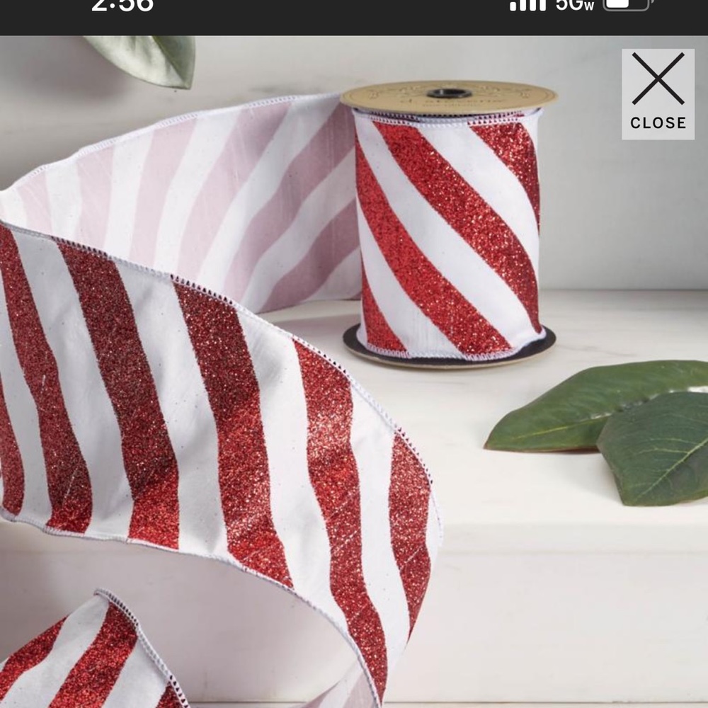 New, frontgate Christmas ribbons 5Wx 10yds